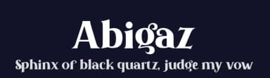 Abigaz by Nuryanto Dwi — Serif Font — thumbnail 2