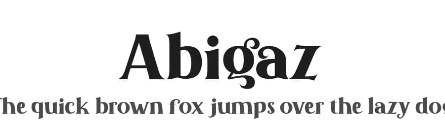 Abigaz by Nuryanto Dwi — Serif Font