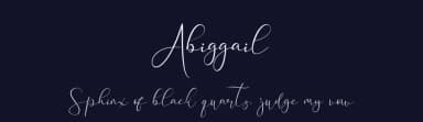 Abiggail by Tiny Hand Letter — Script Handwritten Font — thumbnail 2