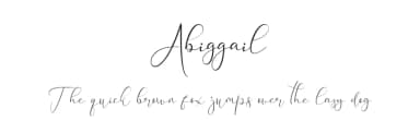 Abiggail by Tiny Hand Letter — Script Handwritten Font — thumbnail 1
