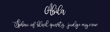 Abila by Vunira Design — Script Handwritten Font — thumbnail 2
