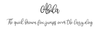 Abila by Vunira Design — Script Handwritten Font — thumbnail 1
