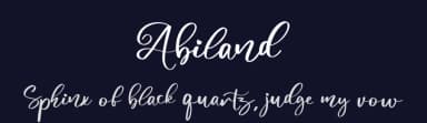 Abiland by Vultype — Script Handwritten Font — thumbnail 2
