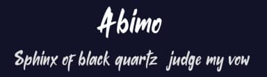 Abimo by InspiraType — Script Handwritten Font — thumbnail 2