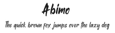 Abimo by InspiraType — Script Handwritten Font — thumbnail 1