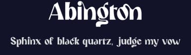 Abington by 177Studio — Sans Serif Font — thumbnail 2