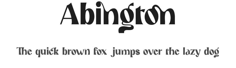 Abington by 177Studio — Sans Serif Font