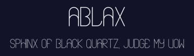 Ablax by Adrien Kerros — Sans Serif Font — thumbnail 2