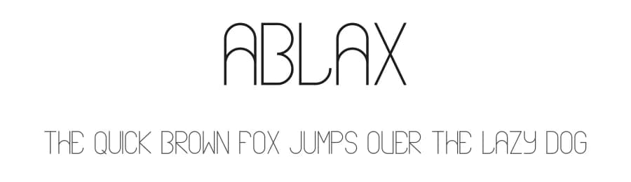 Ablax by Adrien Kerros — Sans Serif Font