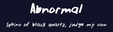 Abnormal by AtomicAcid — Script Handwritten Font — thumbnail 2