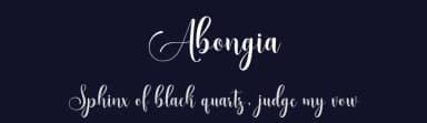 Abongia by Muhammad Nazar — Script Handwritten Font — thumbnail 2