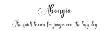 Abongia by Muhammad Nazar — Script Handwritten Font — thumbnail 1