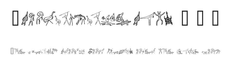 Aboriginebats 1 + 2 by Eyecue Design — Dingbats Font