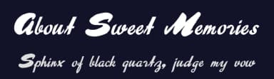 About Sweet Memories by Intellecta Design — Script Handwritten Font — thumbnail 2