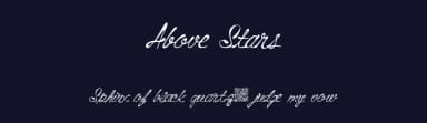 Above Stars by Xerographer Fonts — Script Handwritten Font — thumbnail 2