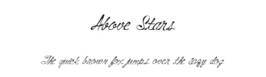 Above Stars by Xerographer Fonts — Script Handwritten Font — thumbnail 1