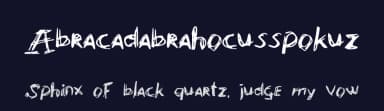 Abracadabrahocusspokuz by FancyFrenzy — Script Handwritten Font — thumbnail 2