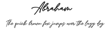 Abraham by Letternun — Script Handwritten Font — thumbnail 1