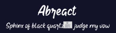 Abreact by productype.com — Script Handwritten Font — thumbnail 2