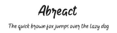 Abreact by productype.com — Script Handwritten Font — thumbnail 1