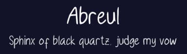 Abreul by Arialdy Nurazmi — Script Handwritten Font — thumbnail 2