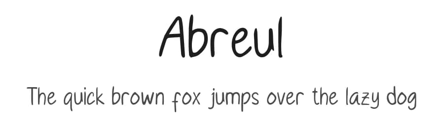 Abreul by Arialdy Nurazmi — Script Handwritten Font