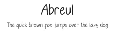 Abreul by Arialdy Nurazmi — Script Handwritten Font — thumbnail 1