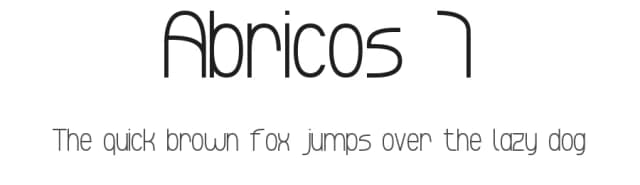 Abricos 7 by Style-7 — Sans Serif Font