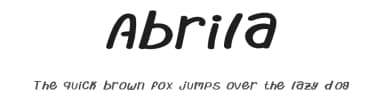 Abrila by Avril Aguilar — Script Handwritten Font — thumbnail 1