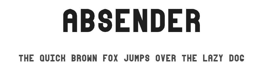 Absender by Remedy667 — Sans Serif Font