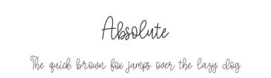 Absolute by Supersemar Letter — Script Handwritten Font — thumbnail 1