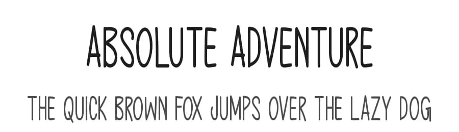 Absolute Adventure by Md Shohail Bhuian — Script Handwritten Font