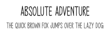 Absolute Adventure by Md Shohail Bhuian — Script Handwritten Font — thumbnail 1