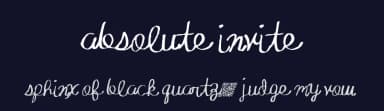 Absolute Invite by Xerographer Fonts — Script Handwritten Font — thumbnail 2