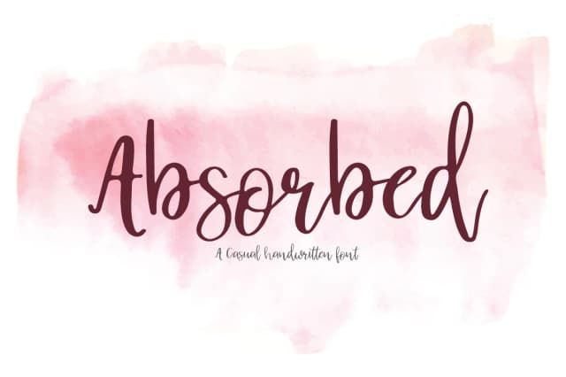 Absorbed Font by Studio_Art — Script Handwritten Font