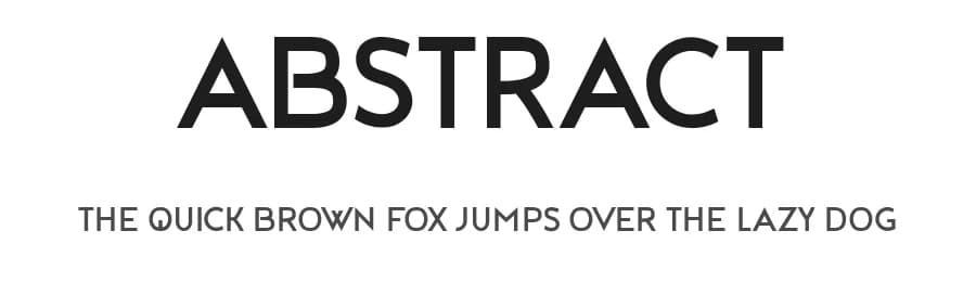 Abstract by Vladimir Nikolic — Sans Serif Font