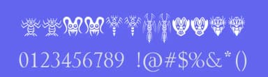 Abstract Alien Symbols by JSH creates — Dingbats Font — thumbnail 3