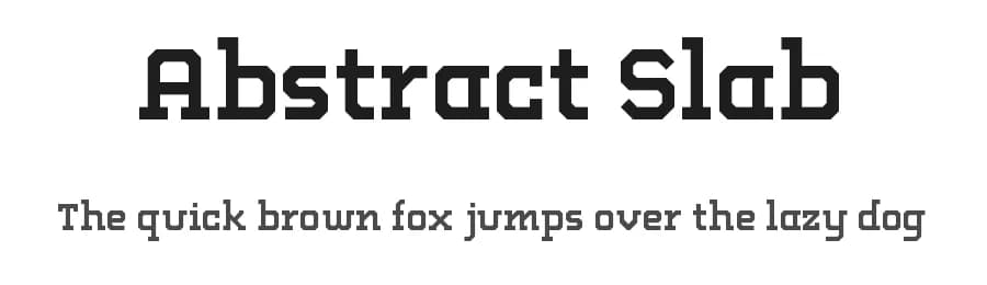 Abstract Slab by Picatype Design Studio — Serif Font