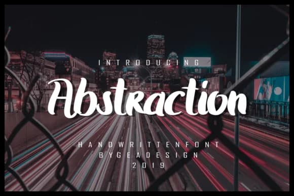 Abstraction Font by geadesign — Script Handwritten Font