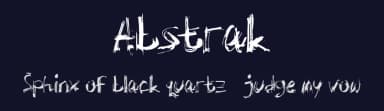 Abstrak by Ditya Ananto — Script Handwritten Font — thumbnail 2