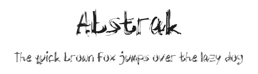 Abstrak by Ditya Ananto — Script Handwritten Font