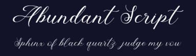 Abundant Script by Just Font You — Script Handwritten Font — thumbnail 2