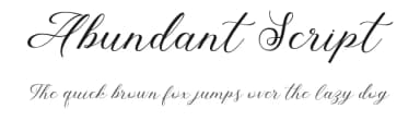Abundant Script by Just Font You — Script Handwritten Font — thumbnail 1