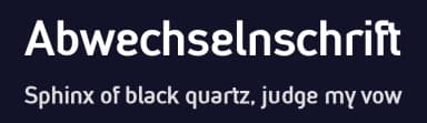Abwechselnschrift by Peridot Kitchen-Sink — Sans Serif Font — thumbnail 2