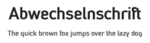 Abwechselnschrift by Peridot Kitchen-Sink — Sans Serif Font