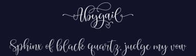 Abygail by Hamzah Muhamad Ihsan — Script Handwritten Font — thumbnail 2