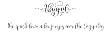 Abygail by Hamzah Muhamad Ihsan — Script Handwritten Font — thumbnail 1