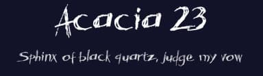 Acacia 23 by Edom Wahyudi — Script Handwritten Font — thumbnail 2