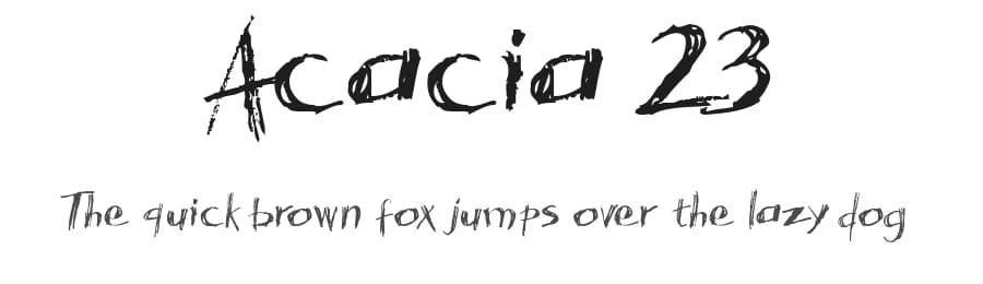 Acacia 23 by Edom Wahyudi — Script Handwritten Font — preview 1