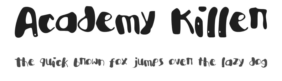 Academy Killer by The Branded Quotes — Script Handwritten Font